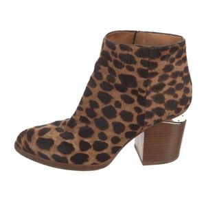 Alexander Wang leopard print booties
